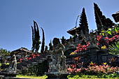 Mother Temple of Besakih - Bali. The monumental stairway leading to the  Candi Bentar of the Pura Penataran Agung.