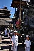 Mother Temple of Besakih - Bali. Temple complex called Pedarman and dedicated to the great family lineages of the island. Temple ceremony. 