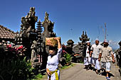 Mother Temple of Besakih - Bali. Temple complex called Pedarman and dedicated to the great family lineages of the island. Temple ceremony. 