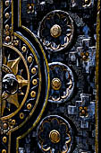 Pura Gelap - Mother Temple of Besakih - Bali. Door detail of the Kori Augung (covered gateway) of the third courtyard.