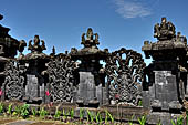 Pura Gelap - Mother Temple of Besakih - Bali. Balustrade of the second courtyard.