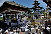 Pura Gelap - Mother Temple of Besakih - Bali. Temple ceremony in the third courtyard.