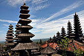 Mother Temple of Besakih - Bali. Temple complex called Pedarman and dedicated to the great family lineages of the island. Multi roofed Meru shrines.