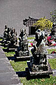 Mother Temple of Besakih - Bali. Mythological figures from the Mahabharata epic on the terraces at the entrance to Pura Penataran Agung.