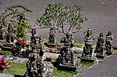 Mother Temple of Besakih - Bali. Mythological figures from the Mahabharata epic on the terraces at the entrance to Pura Penataran Agung.