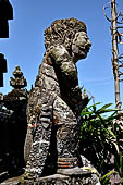 Mother Temple of Besakih - Bali. Mythological figures from the Mahabharata epic on the terraces at the entrance to Pura Penataran Agung.