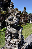Mother Temple of Besakih - Bali. Mythological figures from the Mahabharata epic on the terraces at the entrance to Pura Penataran Agung.