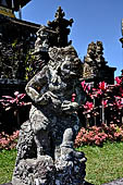 Mother Temple of Besakih - Bali. Mythological figures from the Mahabharata epic on the terraces at the entrance to Pura Penataran Agung.