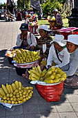 Mother Temple of Besakih - Bali. Street sellers along the processional way to the temple.