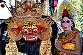 Barong dance - Dancer posing for the tourists 