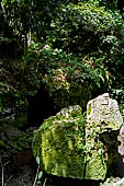 Goa Gajah - the small archaeological area with Buddhist relics on the south of the cave.