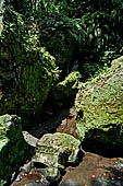 Goa Gajah - the small archaeological area with Buddhist relics on the south of the cave.