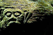 Goa Gajah - rock carvings found along the forest path.