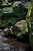Goa Gajah - the small archaeological area with Buddhist relics on the south of the cave. 