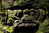 Goa Gajah - rock carvings found along the forest path.