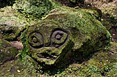 Goa Gajah - rock carvings found along the forest path.