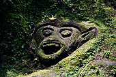 Goa Gajah - rock carvings found along the forest path.