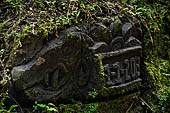 Goa Gajah - rock carvings found along the forest path.