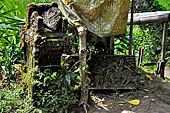 Goa Gajah - the small archaeological area with Buddhist relics on the south of the cave.