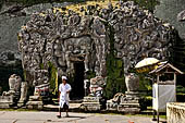 Goa Gajah - the cave entrance in the shape of a giant demon head. 