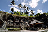 Gunung Kawi (Bali) - The group of four tombs on the western bank of the river gorge.