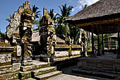 Gunung Kawi (Bali) - The large Pura South of the first group of five tombs. The candi bentar or 'split gate'  
