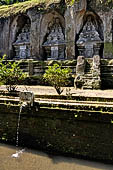 Gunung Kawi (Bali) - The group of five tombs on the eastern bank of the river gorge.