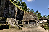 Gunung Kawi (Bali) - The group of five tombs on the eastern bank of the river gorge.