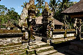 Gunung Kawi (Bali) - The large Pura South of the first group of five tombs. The candi bentar or 'split gate' 