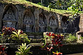 Gunung Kawi (Bali) - The group of five tombs on the eastern bank of the river gorge.