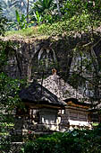 Gunung Kawi (Bali) - The group of five tombs on the eastern bank of the river gorge.
