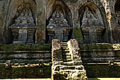 Gunung Kawi (Bali) - The group of five tombs on the eastern bank of the river gorge.