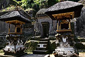 Gunung Kawi (Bali) - Alleged main monastery with rock-hewn monastic cells and a monolith in the middle of yet unknown significance.