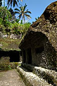 Gunung Kawi (Bali) - Alleged main monastery with rock-hewn monastic cells and a monolith in the middle of yet unknown significance.