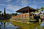 The Bale Kambang, Floating Pavilion, Kerta Gosa complex, Semarapura, Klungkung, Bali. This pavilion is surrounded by a pond called Taman Gili.