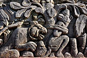 The Bale Kambang, Floating Pavilion, Kerta Gosa complex, Semarapura, Klungkung, Bali. Sculptural decorations.