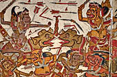 Bale Kambang, Floating Pavilion, in the Kerta Gosa complex, Klugkung Semarapura, Bali. The panels of the story of Sutasoma, the Buddhist pious prince.