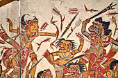 Bale Kambang, Floating Pavilion, in the Kerta Gosa complex, Klugkung Semarapura, Bali. The panels of the story of Sutasoma, the Buddhist pious prince.