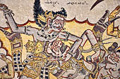 Klungkung - Bali. The Kerta Gosa palace, paintings of the lower levels which illustrate the story of Bhima Swarga who venture in the hell.