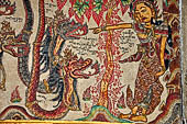 Klungkung - Bali. The Kerta Gosa palace, paintings of the lower levels which illustrate the story of Bhima Swarga who venture in the hell.