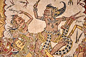 Klungkung - Bali. The Kerta Gosa palace, paintings of the lower levels which illustrate the story of Bhima Swarga who venture in the hell.