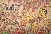 Klungkung - Bali. The Kerta Gosa palace, paintings of the lower levels which illustrate the story of Bhima Swarga who venture in the hell.