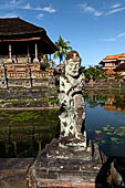 The Bale Kambang, Floating Pavilion, Kerta Gosa complex, Semarapura, Klungkung, Bali. Sculptural decorations. 