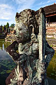 The Bale Kambang, Floating Pavilion, Kerta Gosa complex, Semarapura, Klungkung, Bali. Sculptural decorations. 
