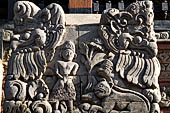 The Bale Kambang, Floating Pavilion, Kerta Gosa complex, Semarapura, Klungkung, Bali. Sculptural decorations.