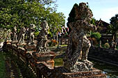The Bale Kambang, Floating Pavilion, Kerta Gosa complex, Semarapura, Klungkung, Bali. Sculptural decorations.