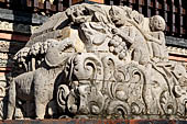 The Bale Kambang, Floating Pavilion, Kerta Gosa complex, Semarapura, Klungkung, Bali. Sculptural decorations.