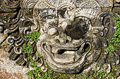 The Bale Kambang, Floating Pavilion, Kerta Gosa complex, Semarapura, Klungkung, Bali. Sculptural decorations.
