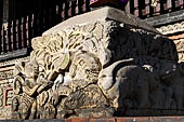 The Bale Kambang, Floating Pavilion, Kerta Gosa complex, Semarapura, Klungkung, Bali. Sculptural decorations. 