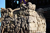 The Bale Kambang, Floating Pavilion, Kerta Gosa complex, Semarapura, Klungkung, Bali. Sculptural decorations. 
